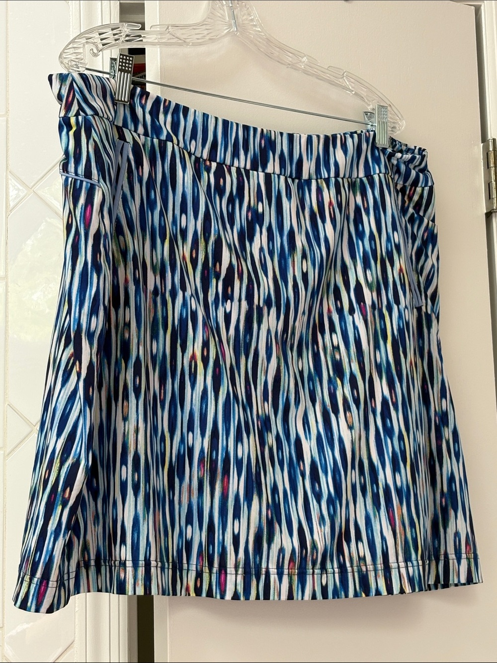 Blue Patterned A-Line Women’s Golf skort